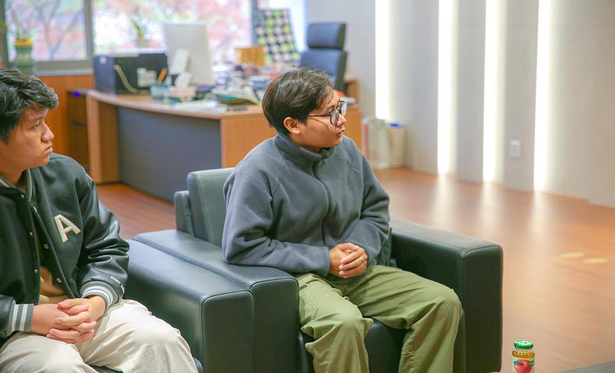 강진 피해 미얀마 유학생들과 간담회, 지원 방안 모색 